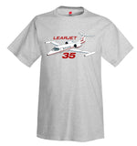 Learjet 35 Airplane T-Shirt - Personalized with Your N#