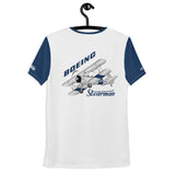 Custom Stearman All-Over Print Men's Athletic T-shirt - Add Your N#