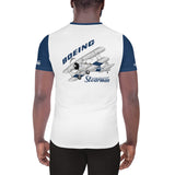 Custom Stearman All-Over Print Men's Athletic T-shirt - Add Your N#