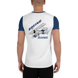 Custom Stearman All-Over Print Men's Athletic T-shirt - Add Your N#