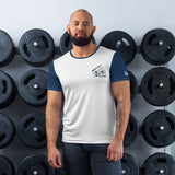 Custom Stearman All-Over Print Men's Athletic T-shirt - Add Your N#