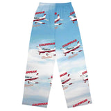 Custom AIirplane All-over print unisex wide-leg pants