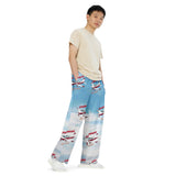 Custom AIirplane All-over print unisex wide-leg pants