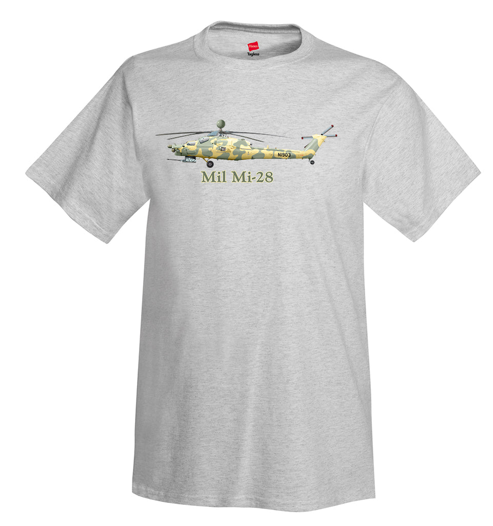 Mil Mi-28 Helicopter T-Shirt - Personalized with Your N#