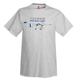 Tecnam P92 Echo Light Airplane T-Shirt - Personalized w/ Your N#