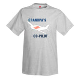 GrandPa's Co-Pilot Aviation Theme T-Shirt - Personalized with Your Airplane