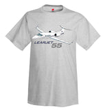 The Learjet 55 "Longhorn" Airplane T-Shirt - Personalized with Your N#