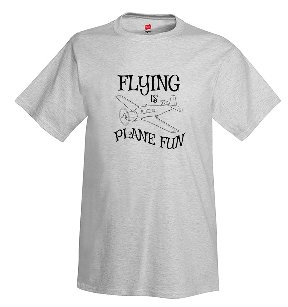 Flying Is Plane Fun Airplane Aviation T-Shirt