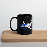 HondaJet Elite Custom Black Mug - Add Your N#
