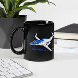 HondaJet Elite Custom Black Mug - Add Your N#