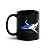 HondaJet Elite Custom Black Mug - Add Your N#