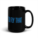 HondaJet Elite Custom Black Mug - Add Your N#