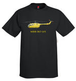 MBB Bo 105 Helicopter T-Shirt - Personalized with Your N#