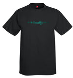 Heartbeat Plane Side View Airplane Aviation T-Shirt