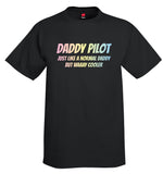 Daddy Pilot Airplane Aviation T-Shirt
