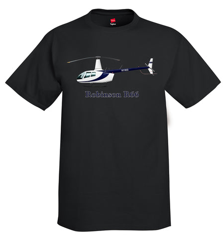 Robinson R66 Helicopter T-Shirt - Personalized with Your N#