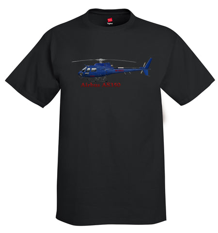 Airbus AS350 Helicopter T-Shirt - Personalized with Your N#
