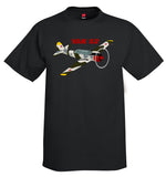 Yakovlev Yak-52 (Green/Silver) Airplane T-Shirt - Personalized with Your N#