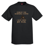 Forget The Morning Coffee Airplane Aviation T-Shirt