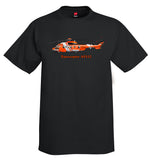 Eurocopter AS332 Helicopter T-Shirt - Personalized with Your N#