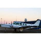 Beechcraft Baron Beech 58 Blue Siver 2 model 1