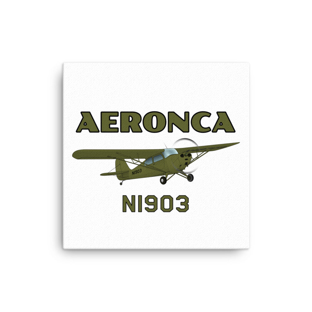 Aeronca Champ (Olive Green) Canvas - Add Your N#