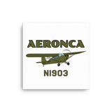 Aeronca Champ (Olive Green) Canvas - Add Your N#