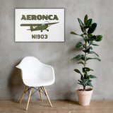Aeronca Champ (Olive Green) Canvas - Add Your N#
