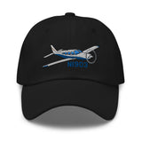 Airplane Embroidered Custom Classic Cap (AIRG9GJ1I-B1) - Add your N#