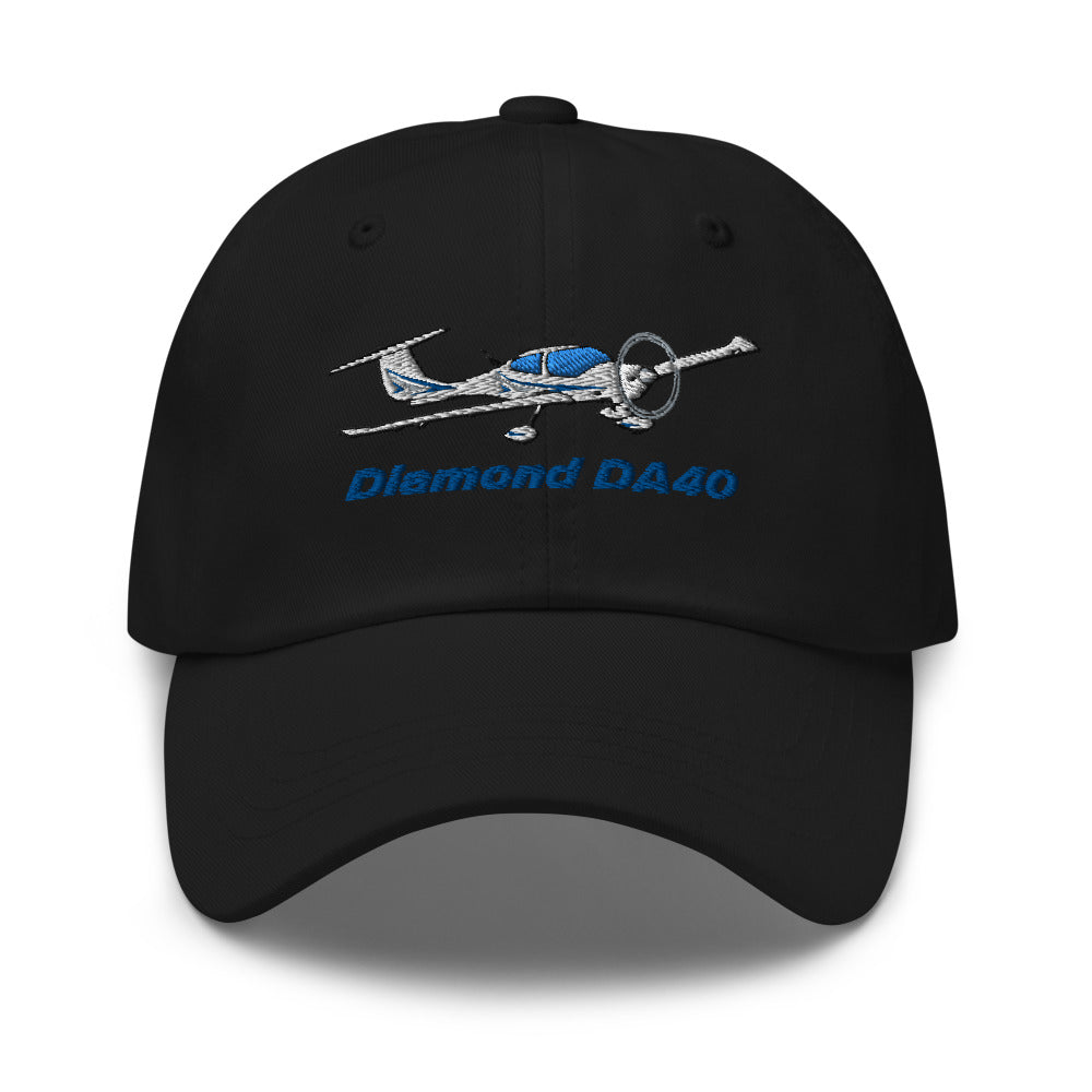 Diamond DA-40 XLS Embroidered Classic Cap - Add Your N#