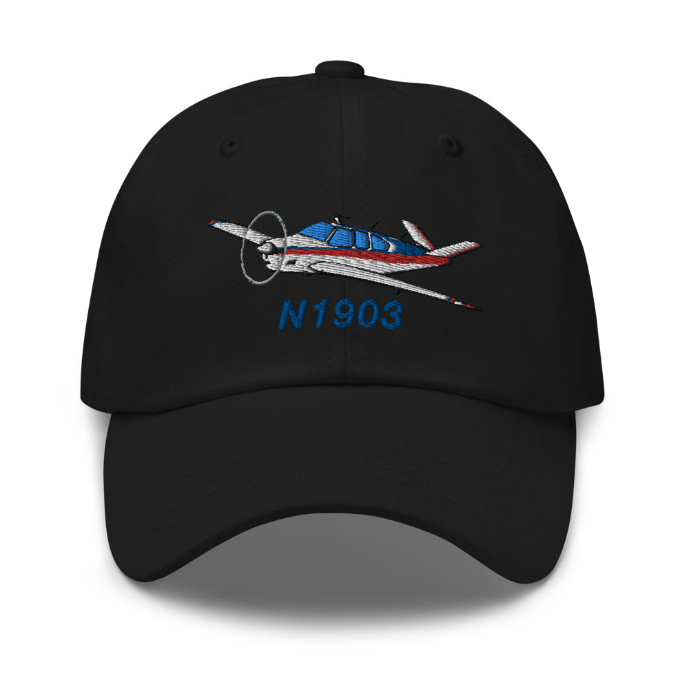 Airplane Embroidered Custom Classic Cap AIR2552FEV35B-RB1 - Add your N#
