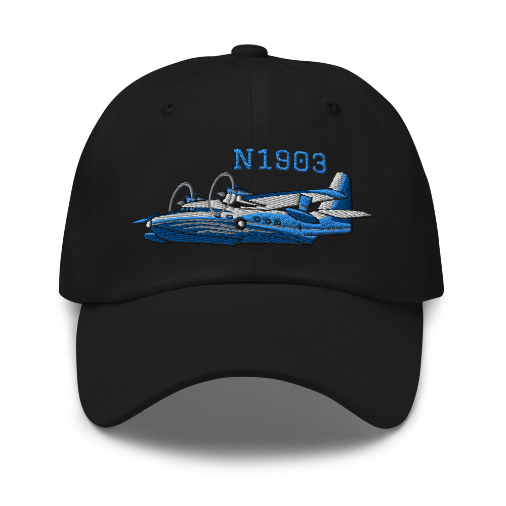 GRUMMAN HU-16B Airplane Embroidered Classic Cap - Add your N#