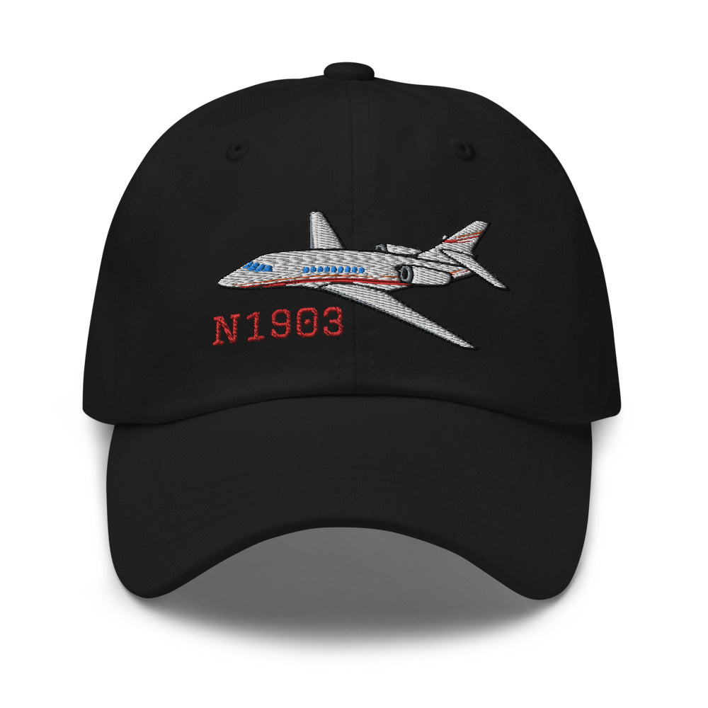 Dassault Falcon 2000 Airplane Embroidered Classic Cap - Add your N#