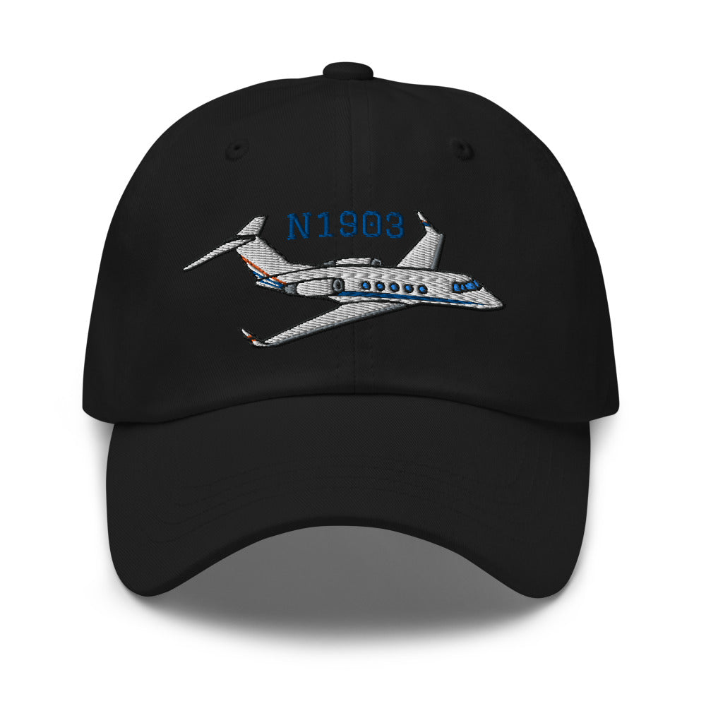 Gulfstream II Airplane Embroidered Classic Cap - Add your N#