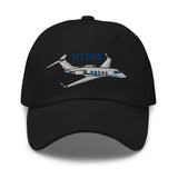 Gulfstream II Airplane Embroidered Classic Cap - Add your N#