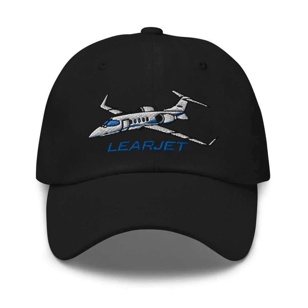 Learjet 31A Airplane Embroidered Classic Dad Cap - Add Your N#
