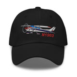 Airplane Embroidered Classic Dad Cap (AIR35JJ182-RB3) - Add Your N#
