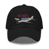 Airplane Embroidered Custom Classic Cap (AIR2552FEG36-RB1) - Add your N#