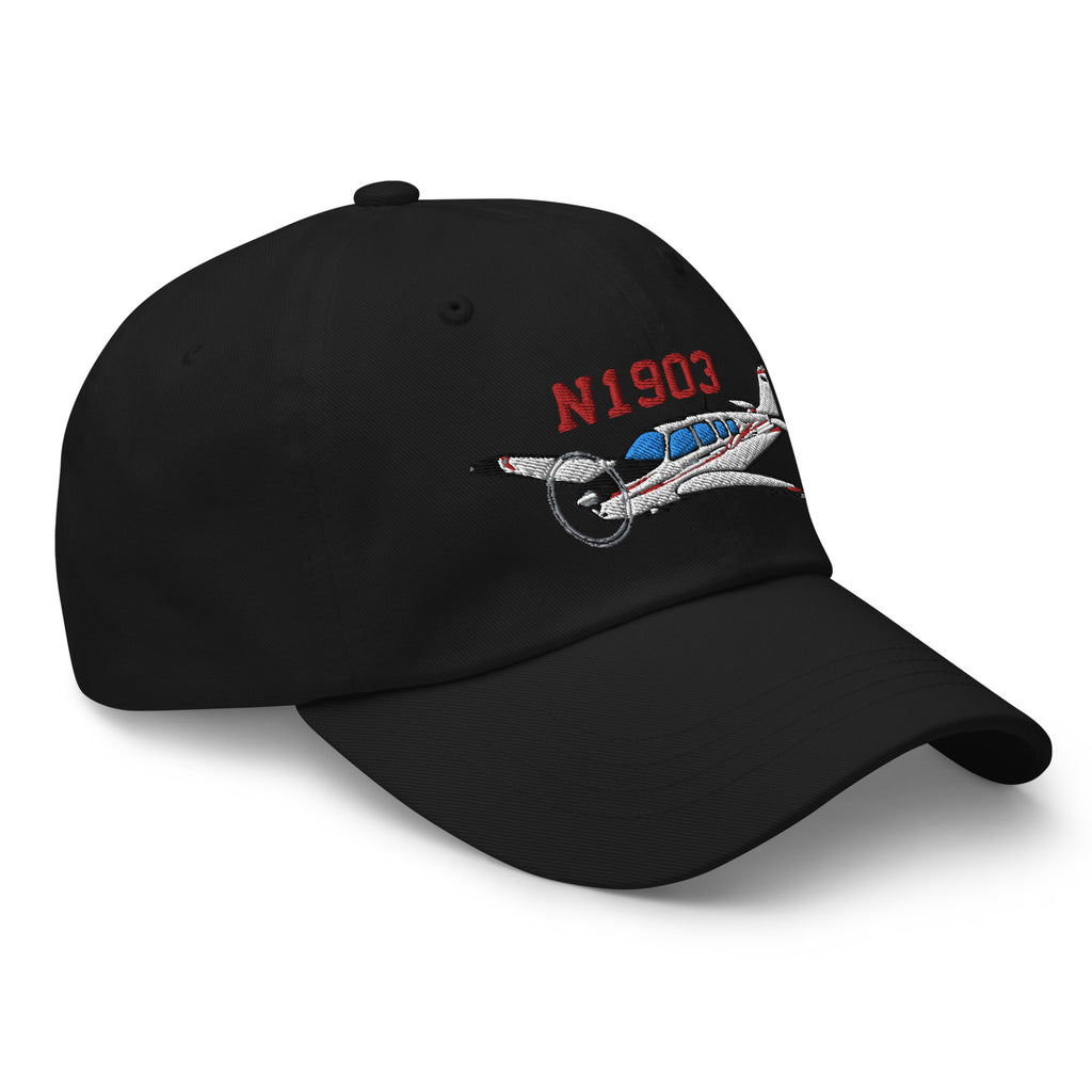 Airplane Embroidered Custom Classic Cap (AIR2552FEG36-RB1) - Add your N#