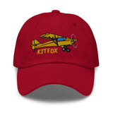 Kitfox Airplane Embroidered Classic Dad Cap (AIRB9KMODEL2-YR1) - Personalized