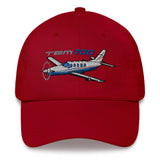 Socata TBM 700 Airplane Embroidered Classic Dad Cap (AIRJF3K2D700-BR1) - Personalized w/ Your N#