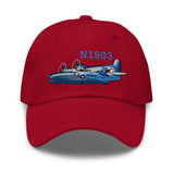 GRUMMAN HU-16B Airplane Embroidered Classic Cap - Add your N#
