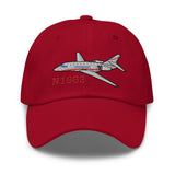 Dassault Falcon 2000 Airplane Embroidered Classic Cap - Add your N#