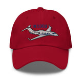 Gulfstream II Airplane Embroidered Classic Cap - Add your N#