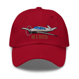 Airplane Embroidered Custom Classic Cap (AIR2552FEK35-BG1)