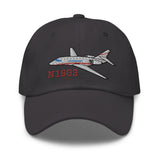 Dassault Falcon 2000 Airplane Embroidered Classic Cap - Add your N#