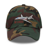 Dassault Falcon 2000 Airplane Embroidered Classic Cap - Add your N#
