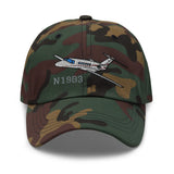Airplane Embroidered Classic Cap (AIR35JJ525A-RG1) - Add your N#