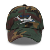 Gulfstream II Airplane Embroidered Classic Cap - Add your N#