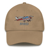Airplane Embroidered Classic Dad Cap (AIR35JJ182-R1) - Personalized